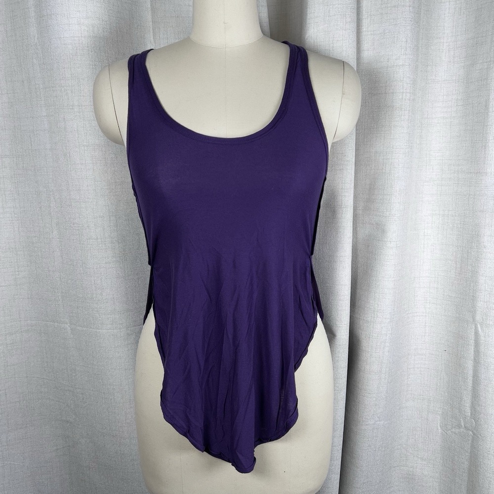 NEW! We The Free People Flowy Tunic Tank Top Eggplant Purple Racerback XS